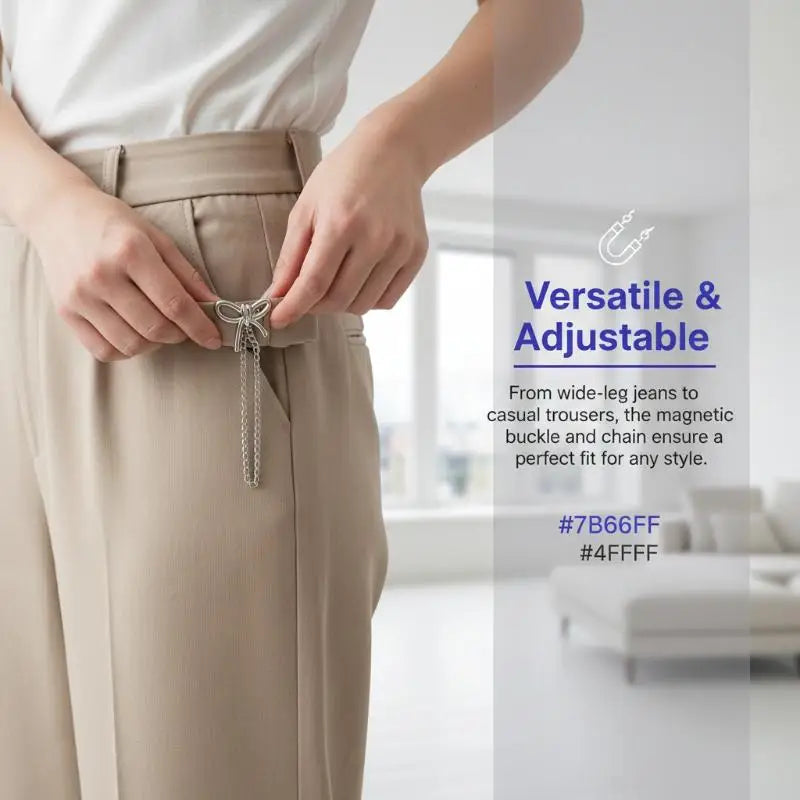 Women's Butterfly Decor Clothes Clips Adjustable Instant Sleeve & Hem Shortener, Elegant No-Sew Clothing Alteration Accessories Qme