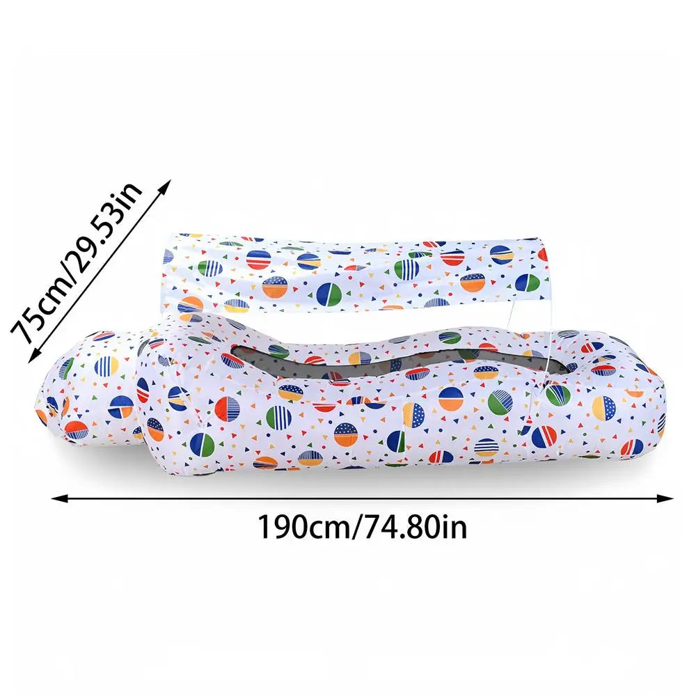 Beach Inflatable Lounger Pool Air Sofa With Sun Shade Easy To Set Up Hiking Lounger For Outdoor Camping Hiking Picnic Vacation Qme 02 China Mainland