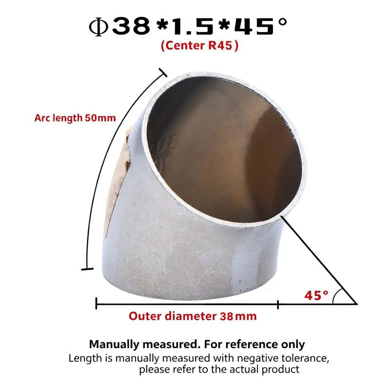 Sanitary Food Grade 45 Degree Weld Elbow 304 Stainless Steel, Polished Butt Weld Pipe Fitting 16-80mm OD Press Fitting Qme A10