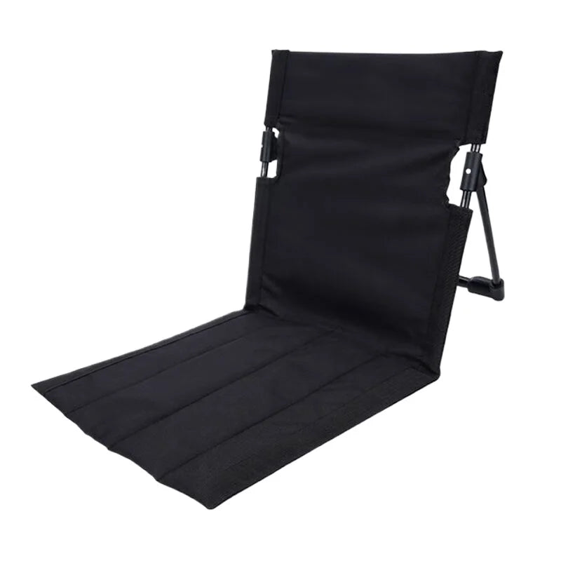 Ultra-Light Folding Chair for Camping, Beach, and Road Trips - Durable Aluminum Alloy, Portable and Comfortable，fishing Chair Qme black
