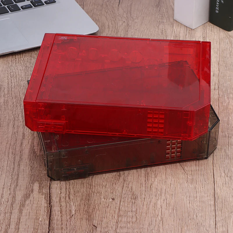 Black Full Case Cover Housing Shell Buttons Wii Transparent Game Qme