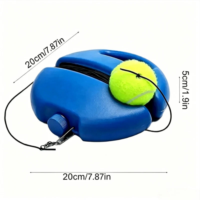 Tennis training assistance base uses elastic rope balls to practice self rebound tennis coach tennis practice tools Qme