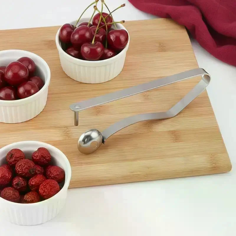 Stainless Steel Cherry Pitter Quick Pitting Suitable For Home And Outdoor Use Fruit Preparation Tool Kitchen Gadget for Jam Qme