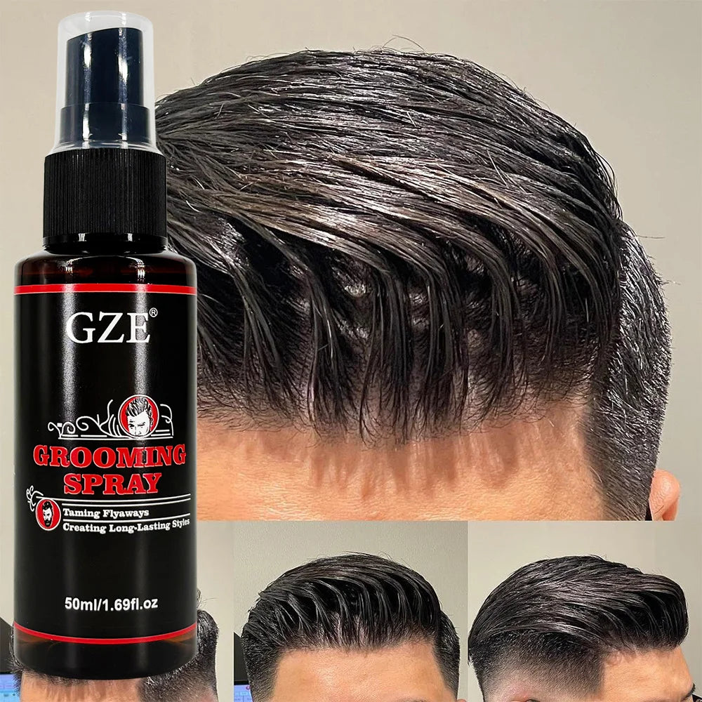 GZE All-In-One Grooming Spray For Man - Leave-In Conditioner & Detangler for Hair & Beard, Softens, Tames Frizz & Adds Shine Qme Default Title