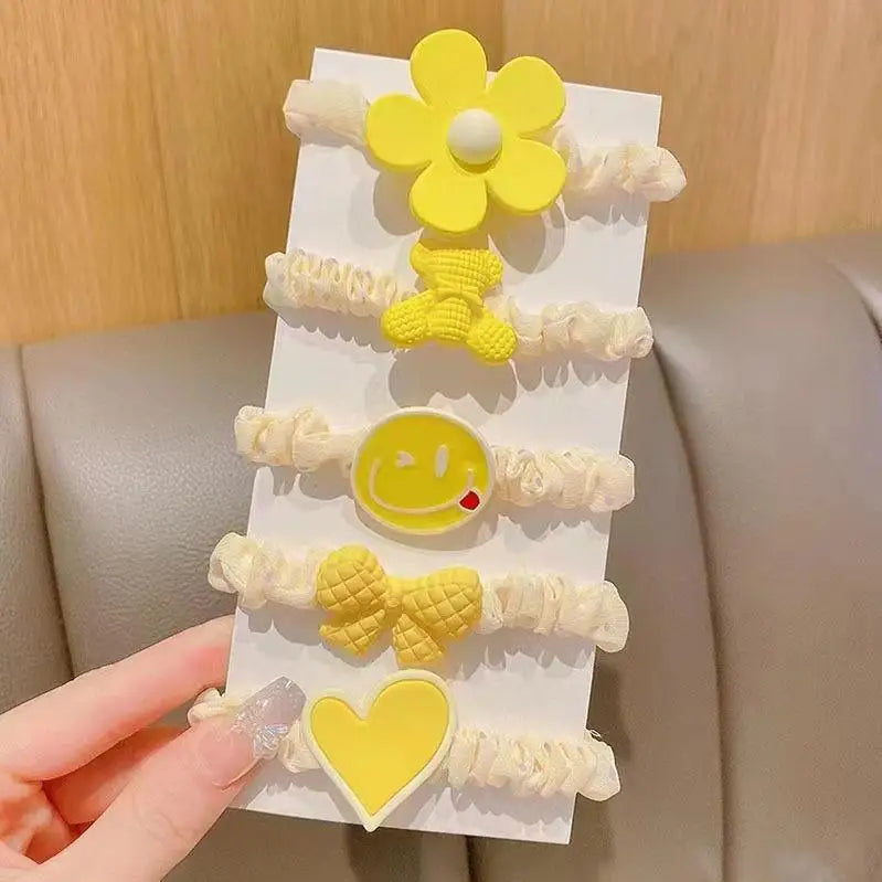 Clow Mi Cartoon Hair Tie Cute Gentle Clips Accessories Students Qme 9