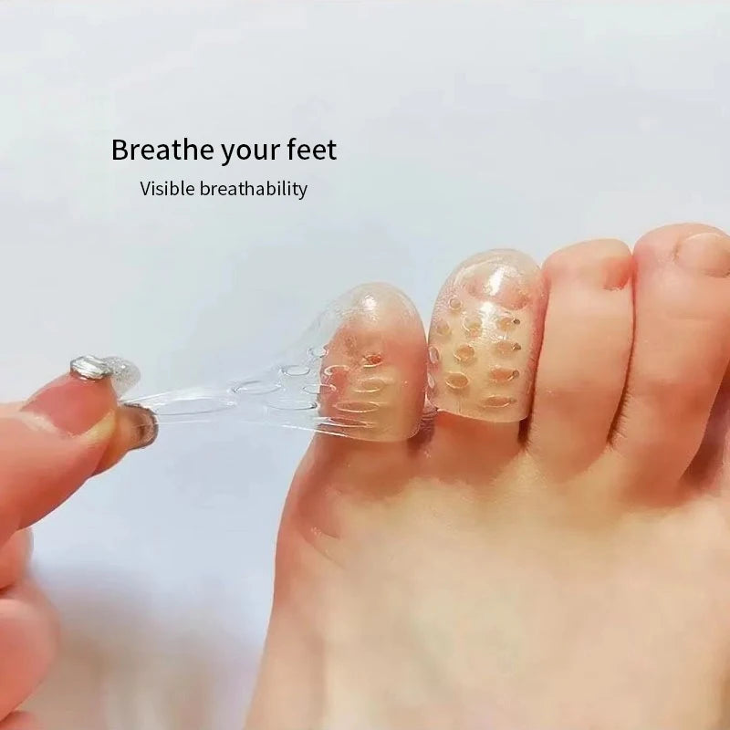 Silicone Toe Caps Anti-friction Breathable Protector Prevents Qme
