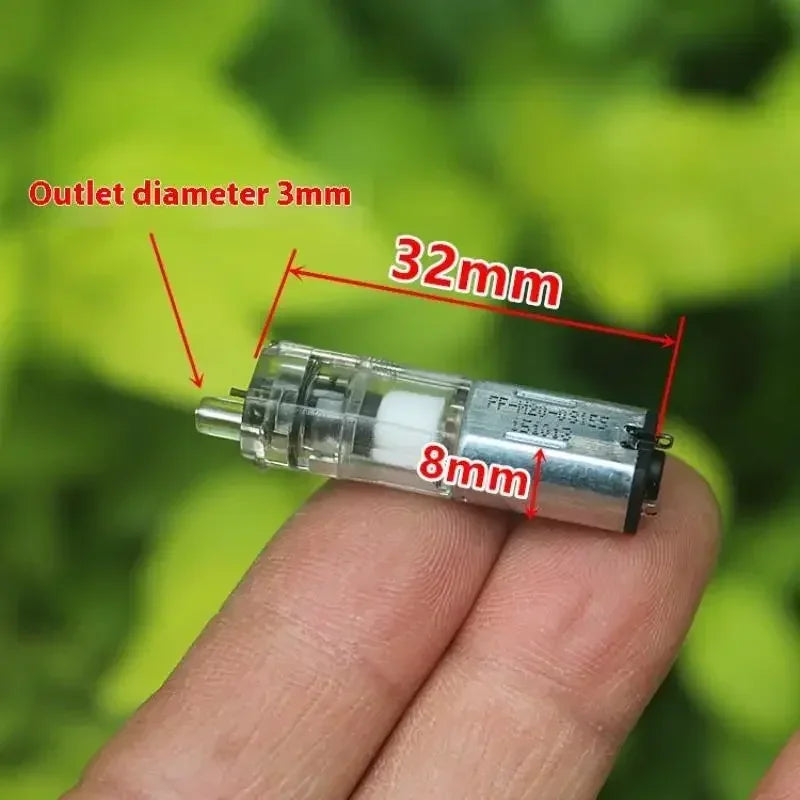 Transparent Mini 8mm M20 Air Oxygen Pressure Pump DC 3V-3.7V 120Kpa For Sphygmomanometer Monitor Aquarium Fish Tank Qme