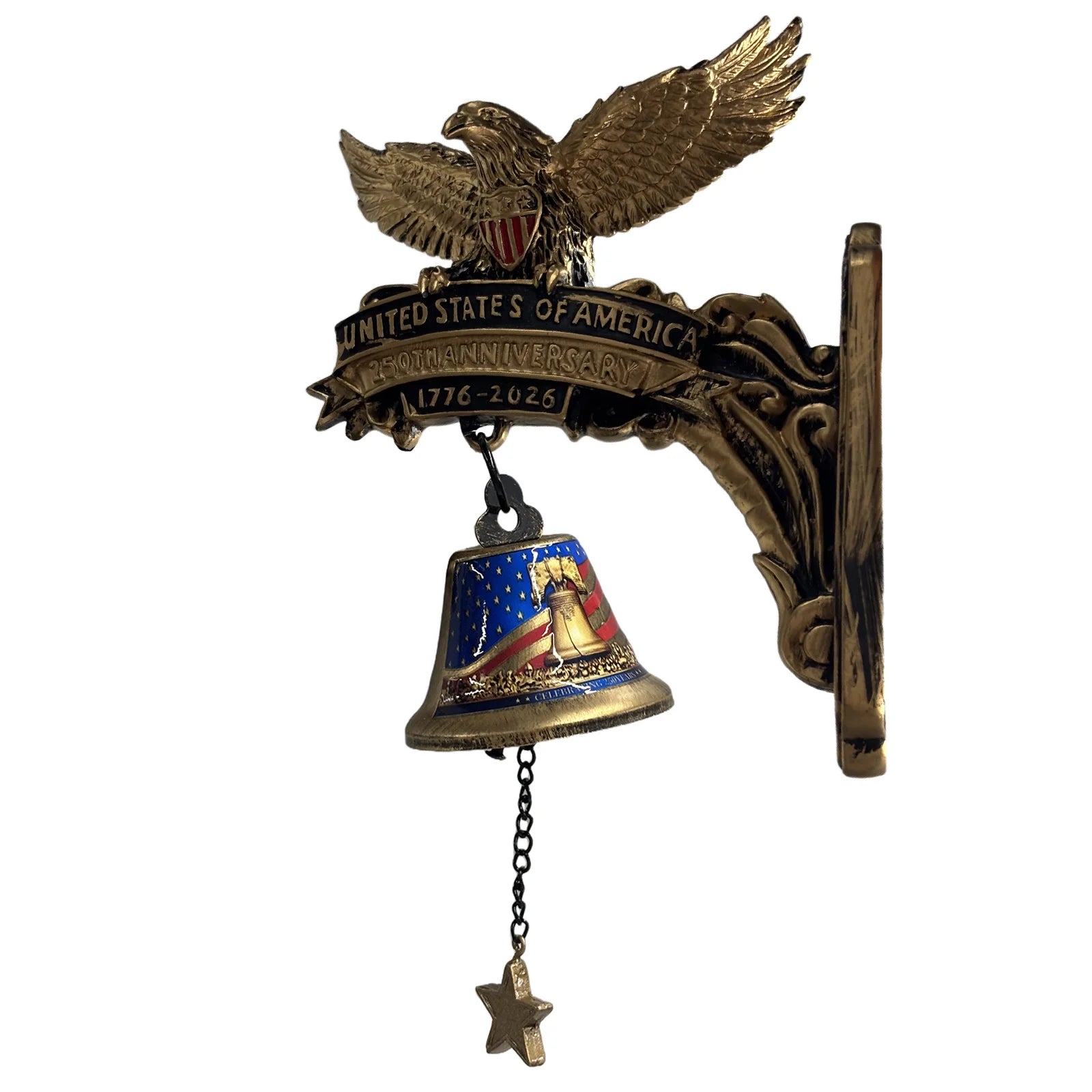 Eagle 250th Anniversary Commemorative Doorbell 1776-2026 Decor Home & Outdoor Doorbell 4th of July for Collectors and Patriotic Qme 1PCS