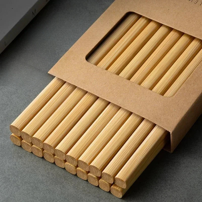 5/10 Pairs Chinese Bamboo Chopsticks,Unpainted, Wax Free, Mold Proof, Anti Slip,Japanese Kitchen Utensils Bamboo Chopsticks Set Qme