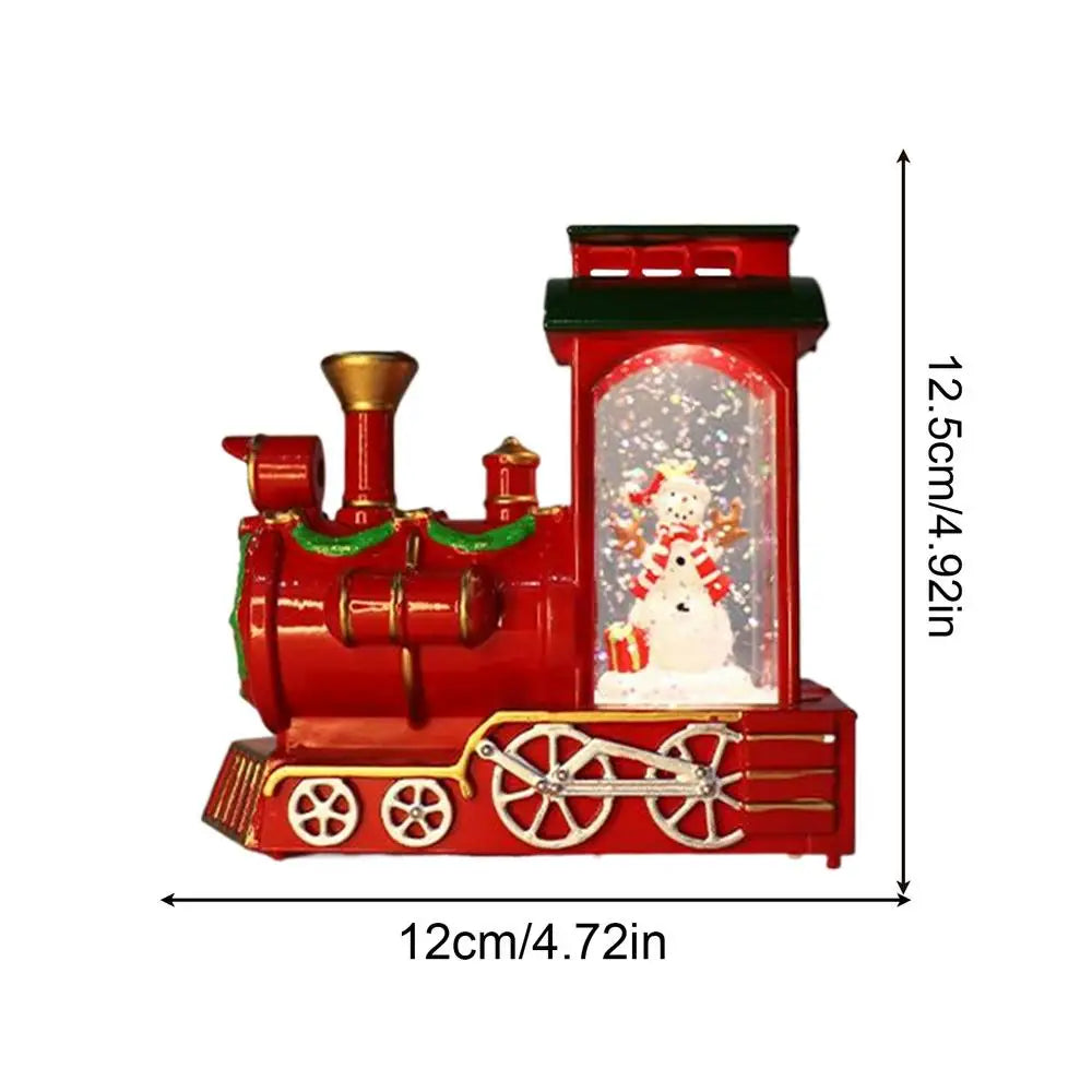Christmas Snow Globe Lantern Vintage Train Lights Decorative Lanterns Qme 04 China Mainland