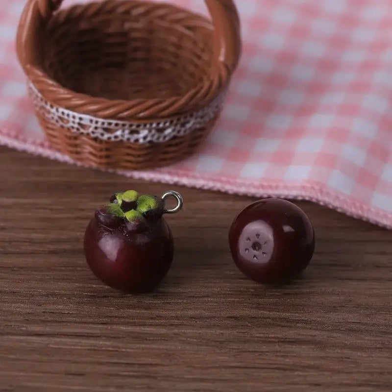 Simulation 3D Resin Fruits Charms Safe Non-toxic Handmade DIY Jewelry Qme A6