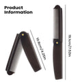 Folding Pocket Comb Anti-static Hair Brush Beard Toothed Massage Head Qme Black China Mainland