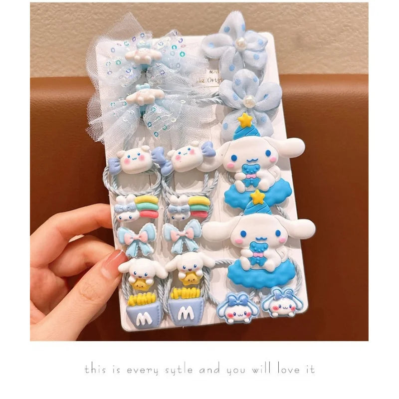 Hello Kitty Kuromi Hair Accessories: Gentle on Hair, Great Elasticity, Rubber Bands, Student Hair Ties, Hair Bands Qme