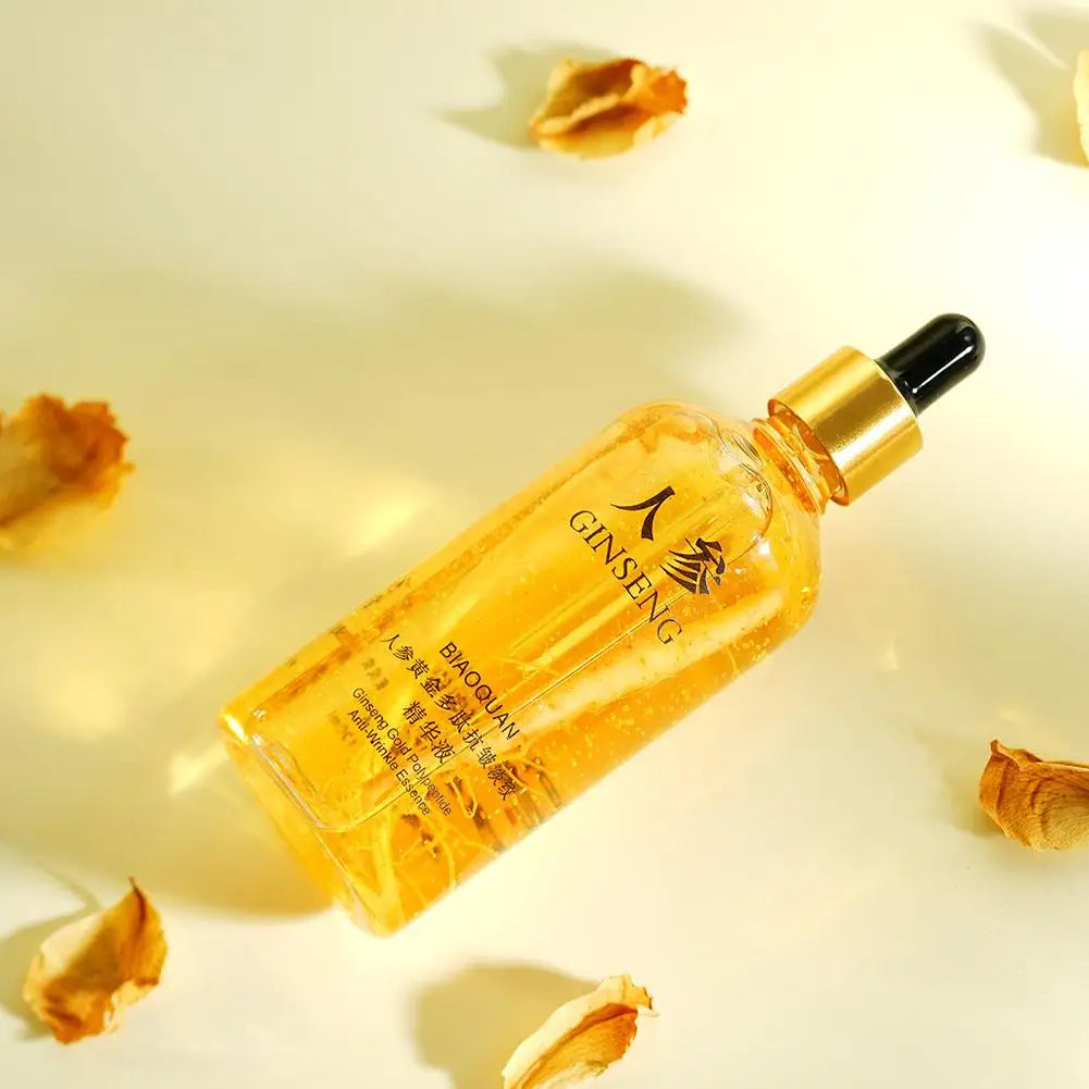 100mlGold Ginseng Face Essence Polypeptide Lightening Skin Qme
