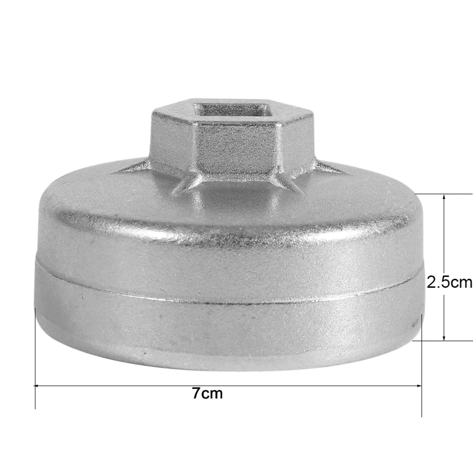 65mm 14 Flutes Oil Filter Wrench Car Socket Remover Tool For Oil Filter Housing Tool Oil Filter Wrench Remover Wrench Qme