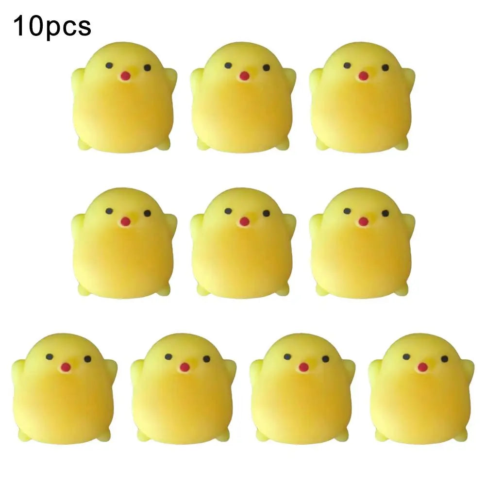 Squeeze Toy Chick Squishy Animal Antistress Toys Soft Sticky Stress Qme 10pcs