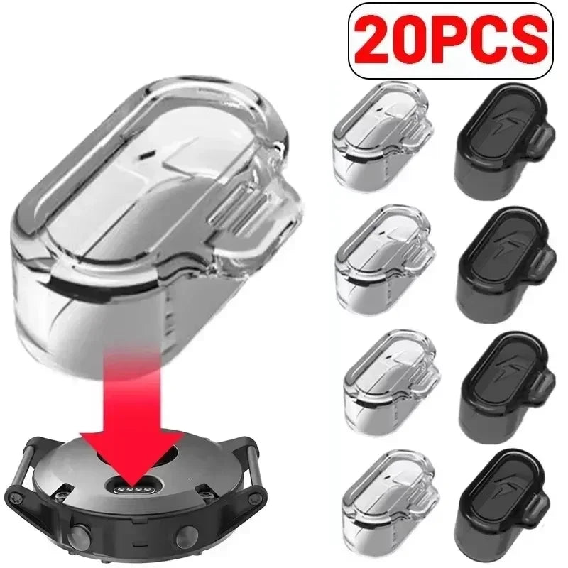 Charging Port Dustproof Plug Cover Protector Cap for Garmin Forerunner 955 945 255 Fenix 7 7S 7X 6 6S 6X TPU Clear Dust Cap Case Qme