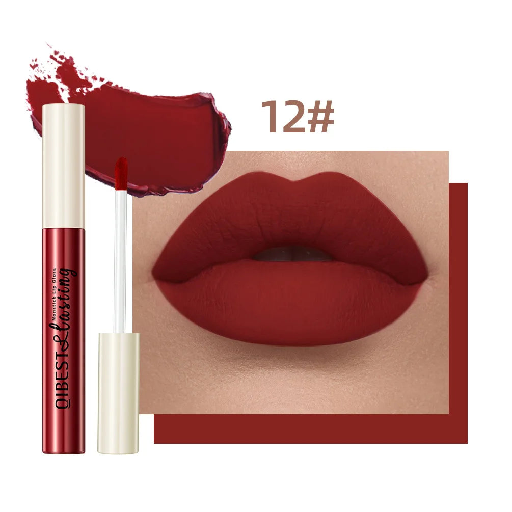 Nude Matte Lip Gloss 24 Colors Long-lasting Velvet Lipstick