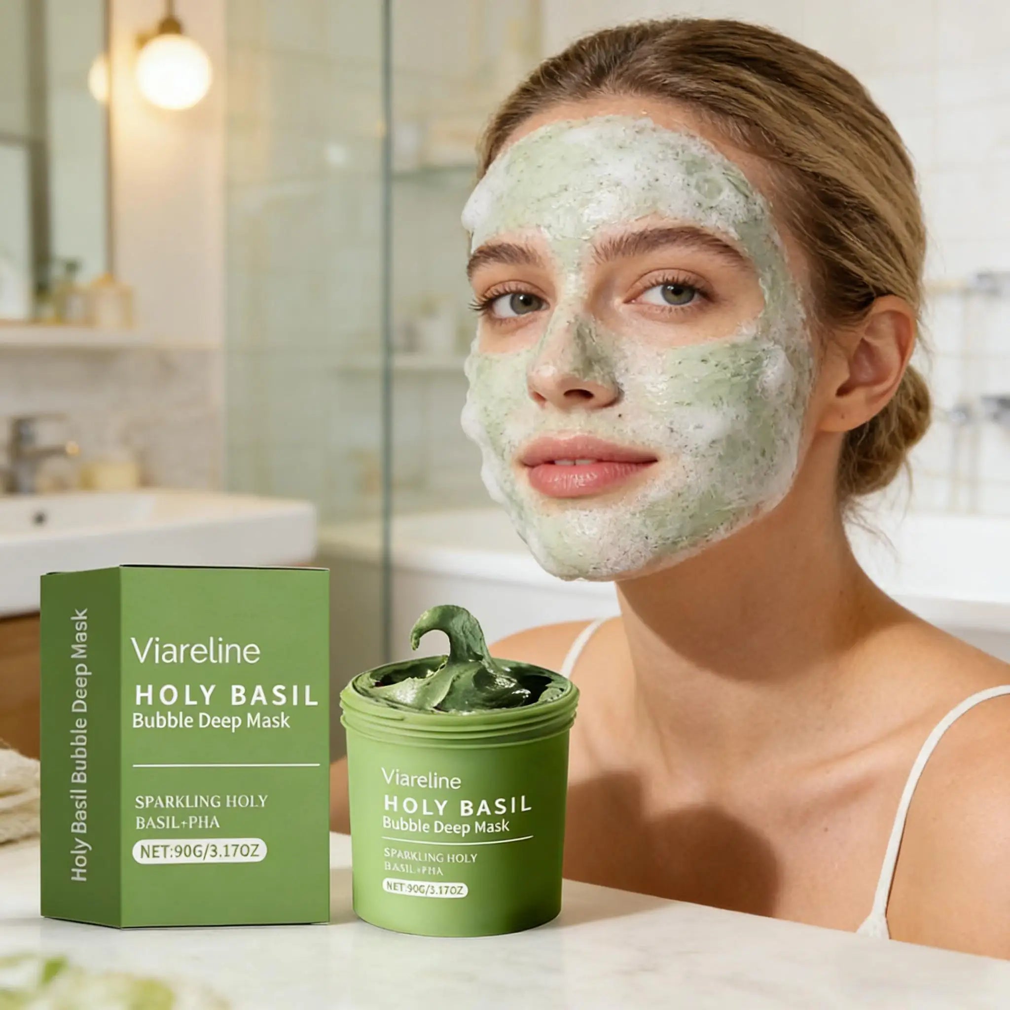 Face Cleansing Bubble Mask Deeply Shrinking Pore Cleans Blackhead Oil Control Anti-Acne Improve Rough Skin Brighten Nourish Mask Qme