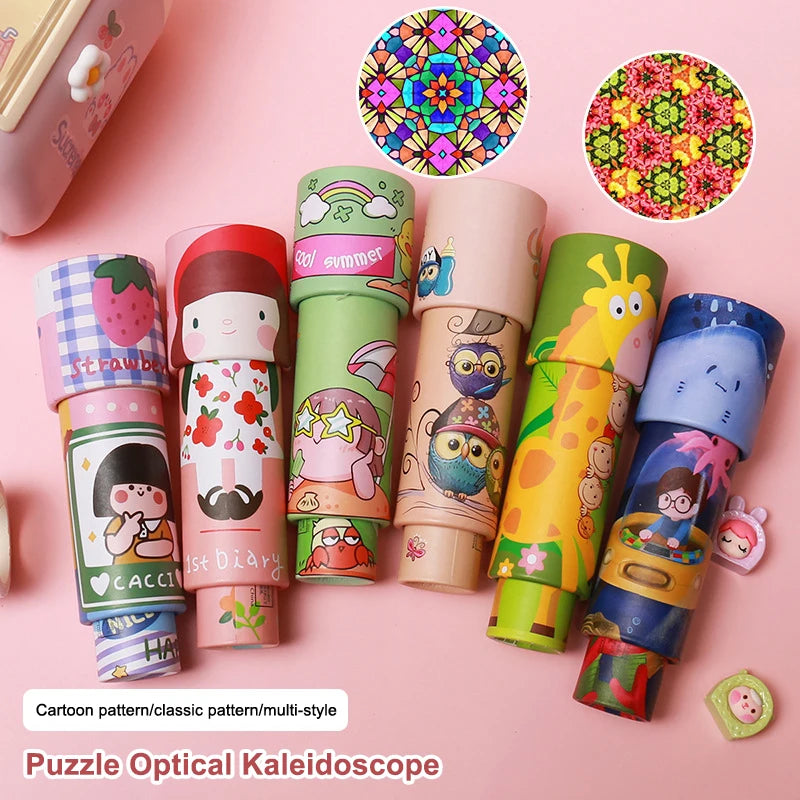 Scalable Rotation Magic Kaleidoscope Toys Funny Classic Fancy Colored Qme