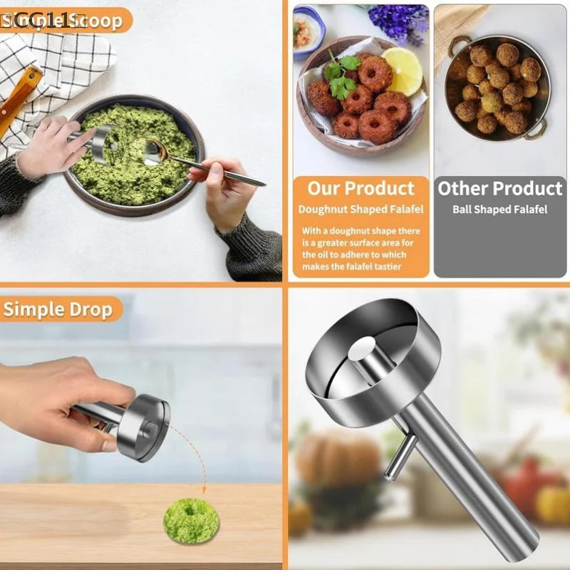 CC11Falafel Spoon Hole Professional Stainless Steel Food Grade Qme