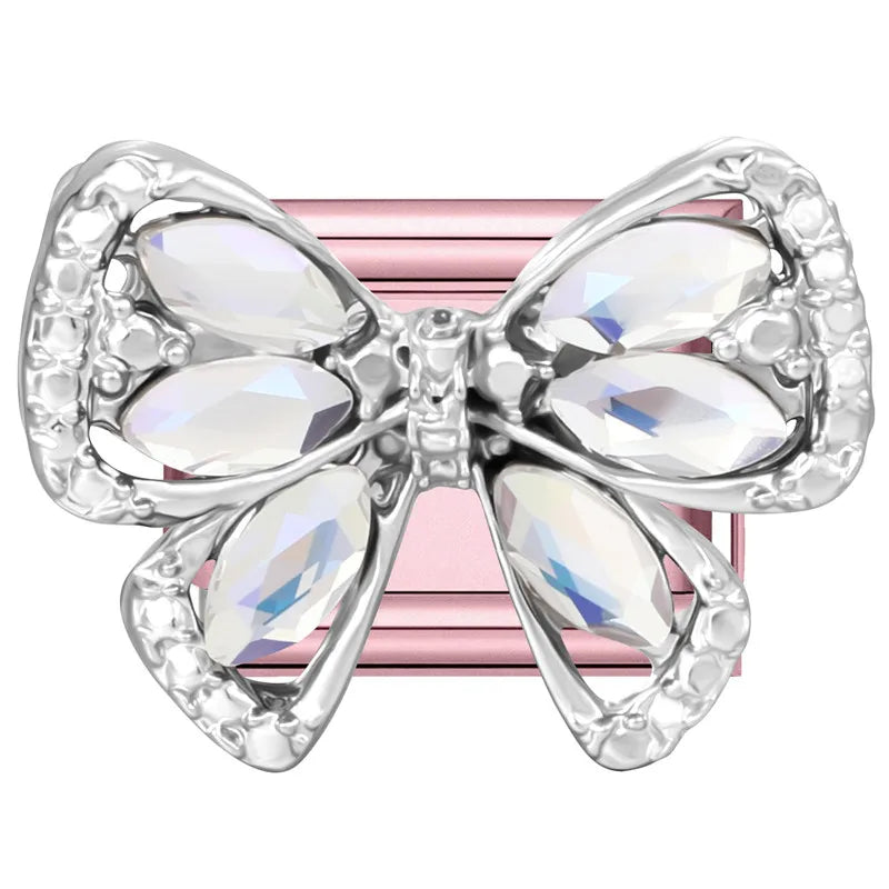 Wholesale Butterfly Bow Stars Love Heart Key Planet Shiny CZ Flower