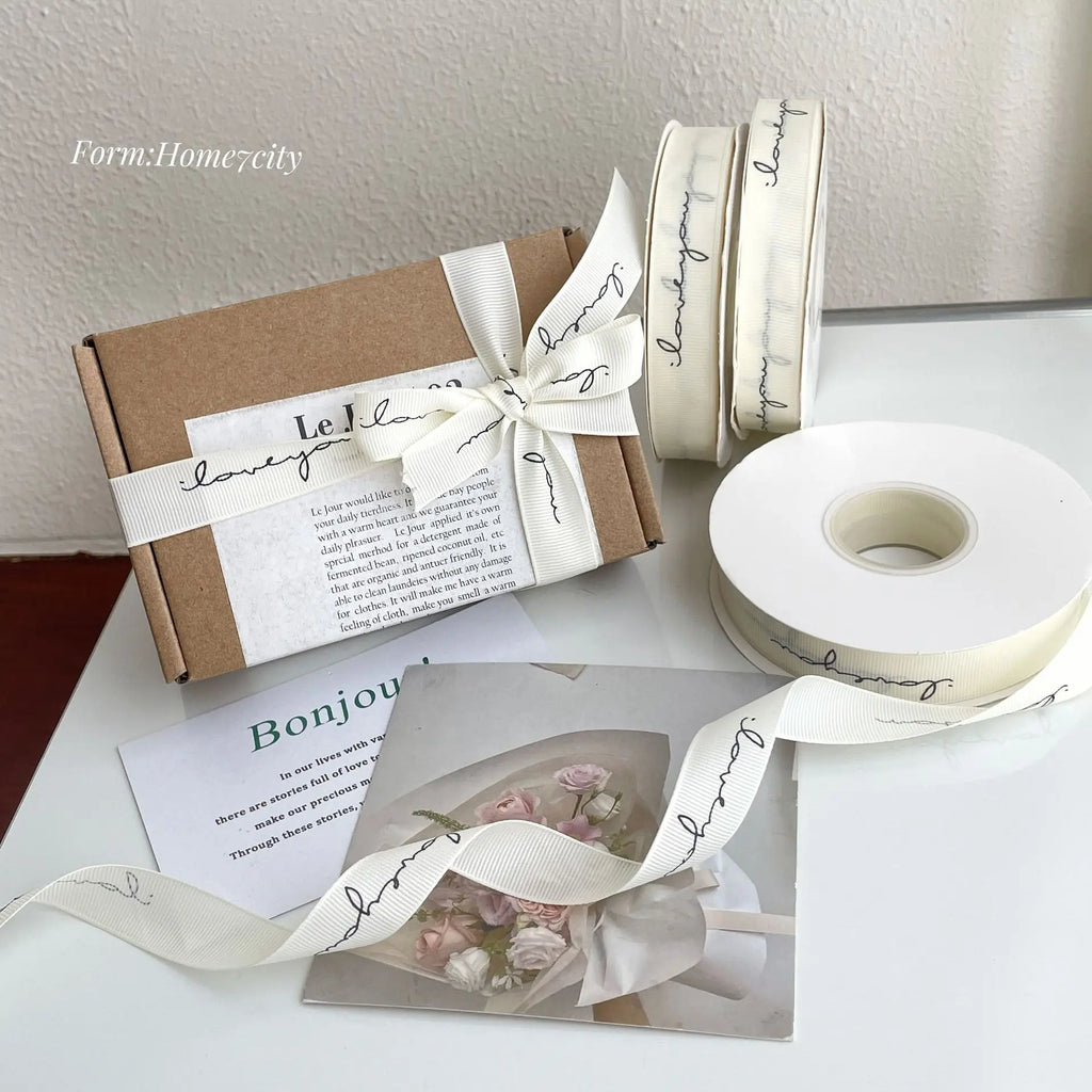 2 Rolls Herringbone Ribbon, Suitable For DIY Crafts, Baking And Sewing Crafts, Home Decoration On Birthdays And Anniversaries Qme