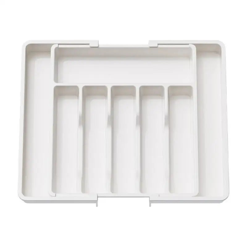 Adjustable Cutlery Tray Drawer Organizer Kitchen Expandable Utensil Qme