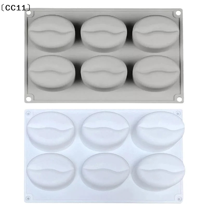 Coffee Bean Shape Cake Silicone Mold DIY Bread Chocolate Dessert Qme