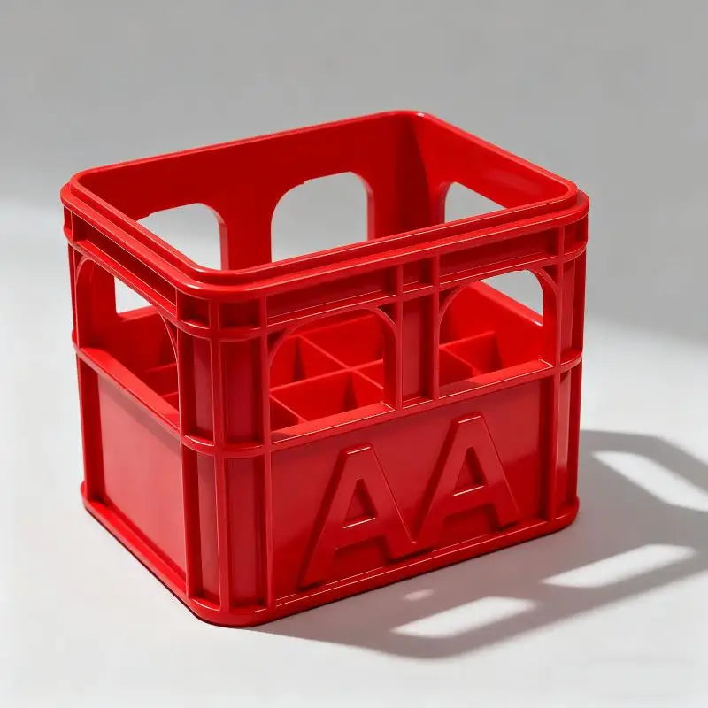 3D Printed Battery Storage Box DIY Beer Crate No. 5 Aa No. 7 Aaa 18650 Battery Stackable Storage Basket Storage Box Qme A1