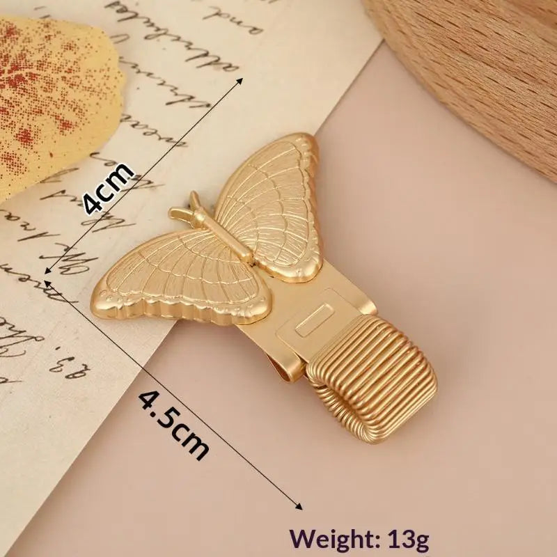 Retro Insect Design Metal Pen Clip Spring Loaded Sturdy Holder Work Qme D