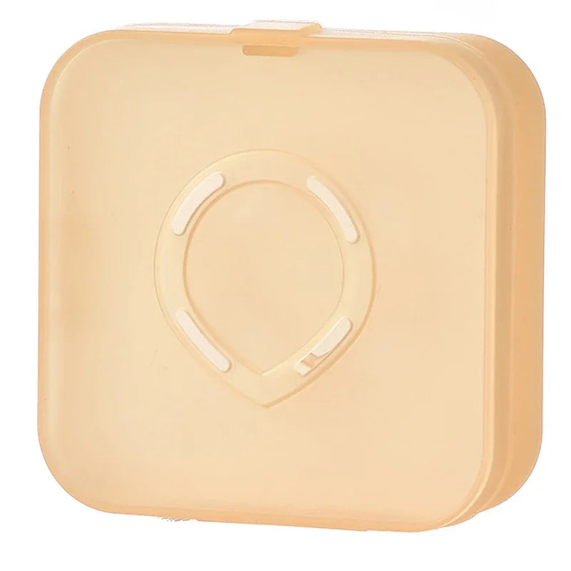 1PC Camera Empty Air Cushion Puff Box Portable Cosmetic Makeup Case Container Without Powder Sponge For BB Cream Foundation Qme Transparent Yellow