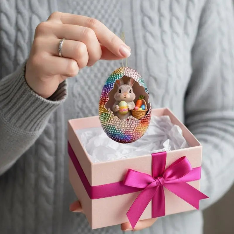 DIY Craft Easter Simulation Egg Decorative Artificial Hanging Qme