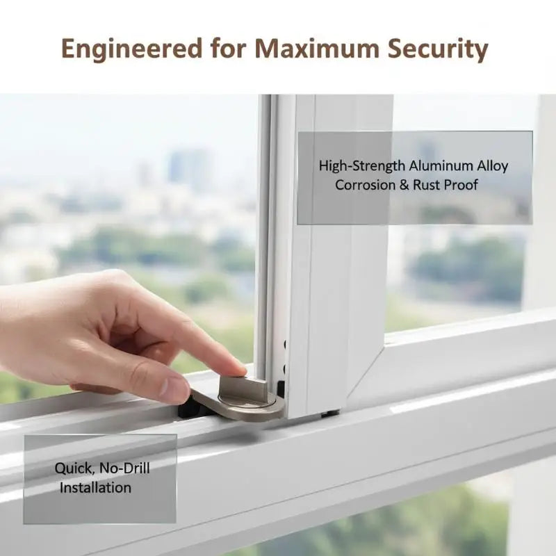 No-drill Sliding Door Lock Child Safety Windows High-rise Anti-fall Qme