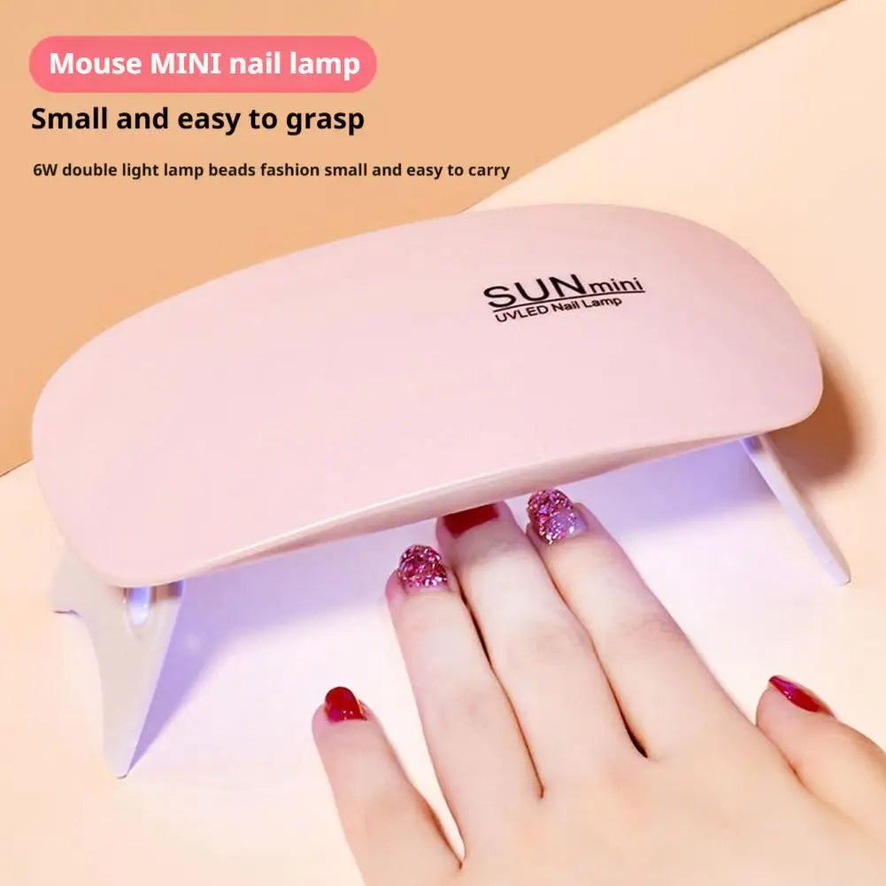 Mini UV LED Nail Dryer 6W USB Portable Gel Polish Resin Curing Lamp Qme