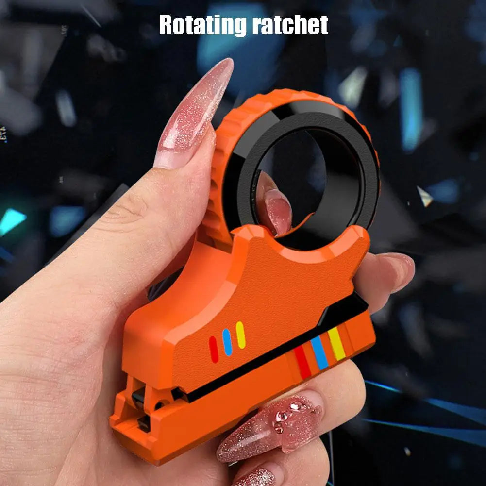 Multi-function Stress Relief Fidget Ring Office Decompress Rotary Finger Sliders Small Pistol Fingertip Toy for Adults Kids Gift Qme