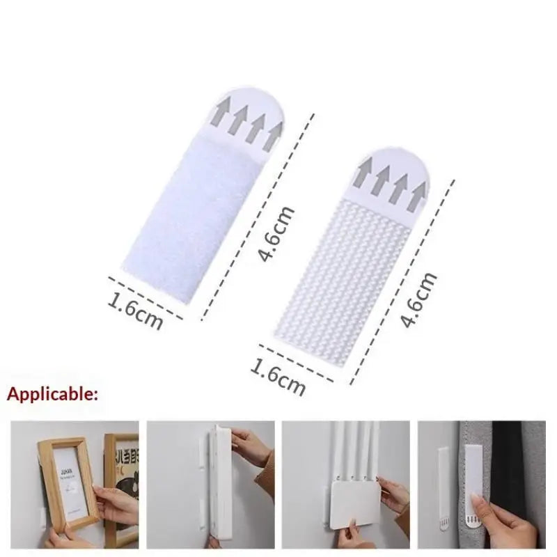 4/12pcs Tape Double Sided Strips Adhesive Hanging Mounting Picture Wall Stickers Sticky Removable Duty Heavy Pads Sticker Poster Qme size3 C