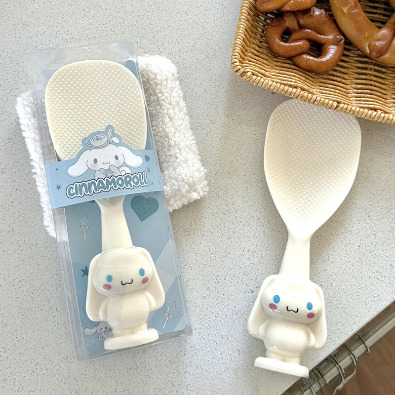 Kuroomi Creative Cartoon Household Spoon Plastic PP Non-Stick Rice Spoon That Stands Upright Qme