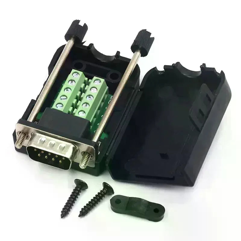 Db9 Serial Com Transfer-free Solder Terminals Rs232 Male Connector Qme