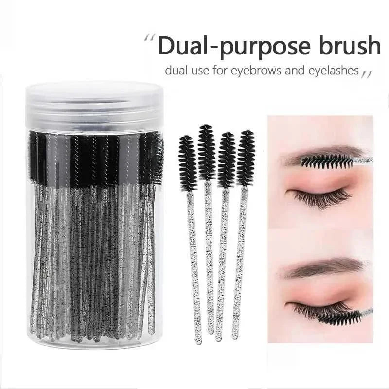 Disposable Mascara Wands Eyebrow Spoolies Brush Eyelash Extensions Qme