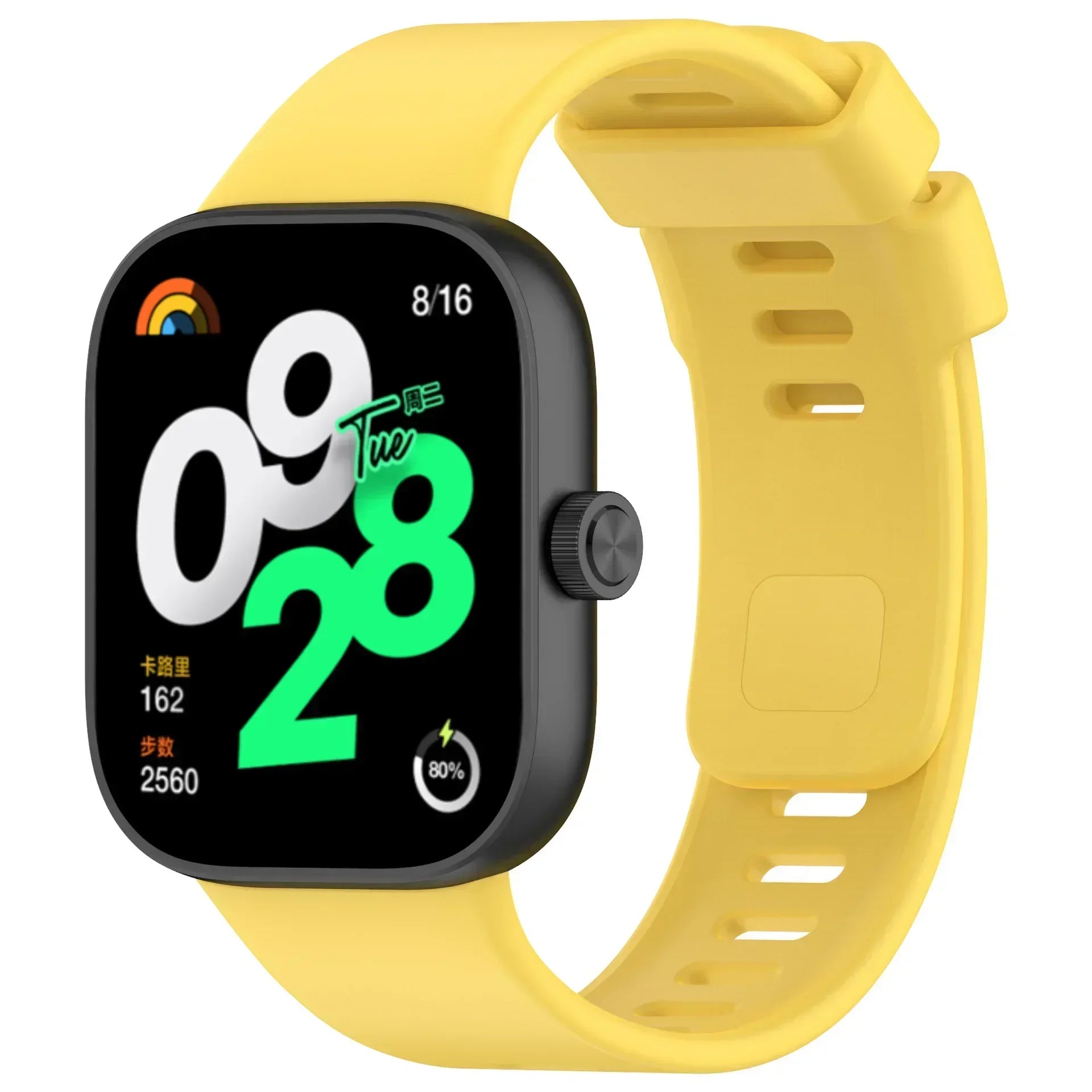 Original Silicone Strap For Redmi watch 4 SmartWatch WristBand For Redmi watch 4 Bracelet Band Watchband Sport Accessories Qme Yellow For Redmi watch4