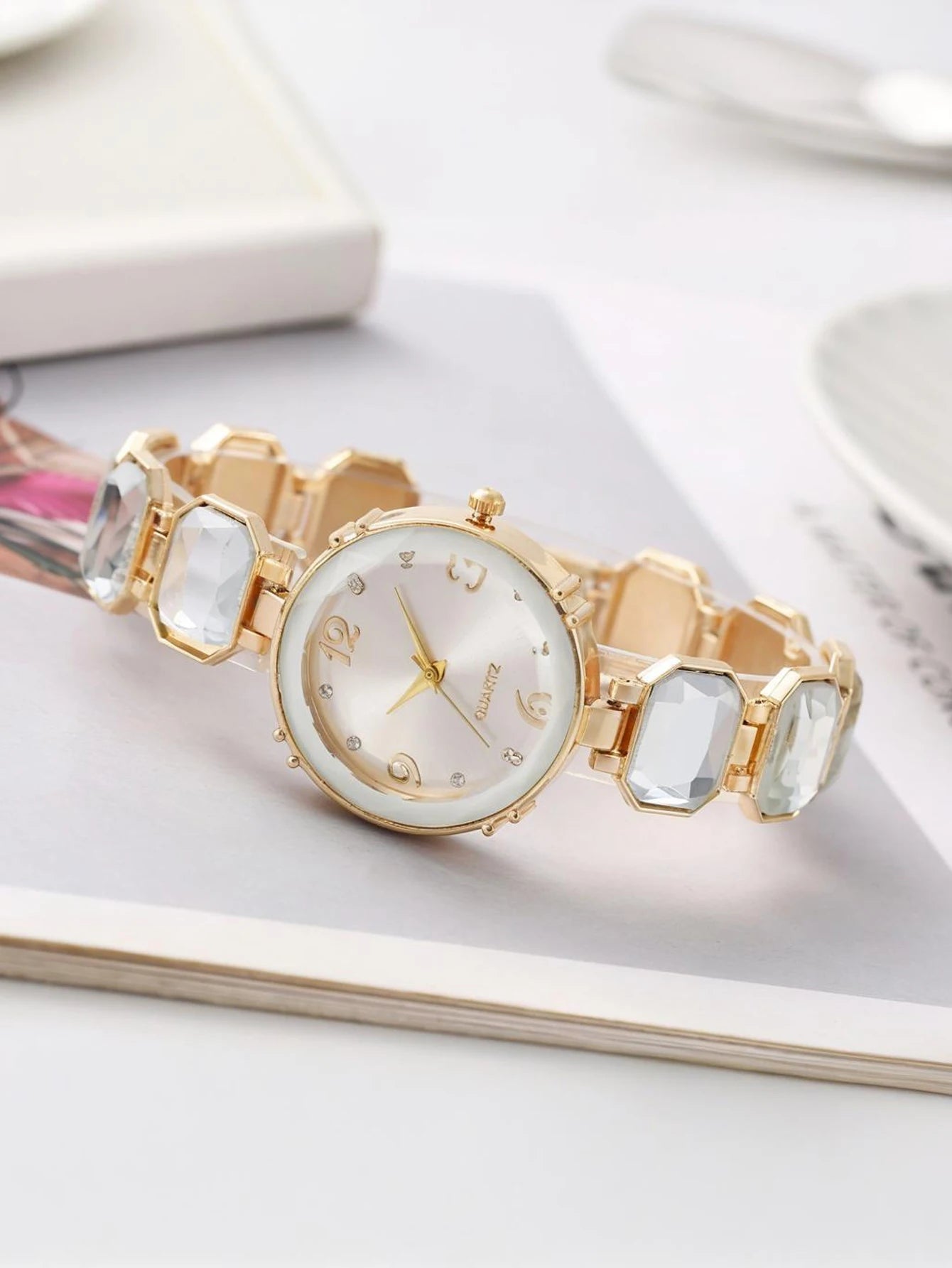 1-piece Women's Watch Fashion Watch Women's Versatile High end Women's Watch Women's Watch Qme WHITE No