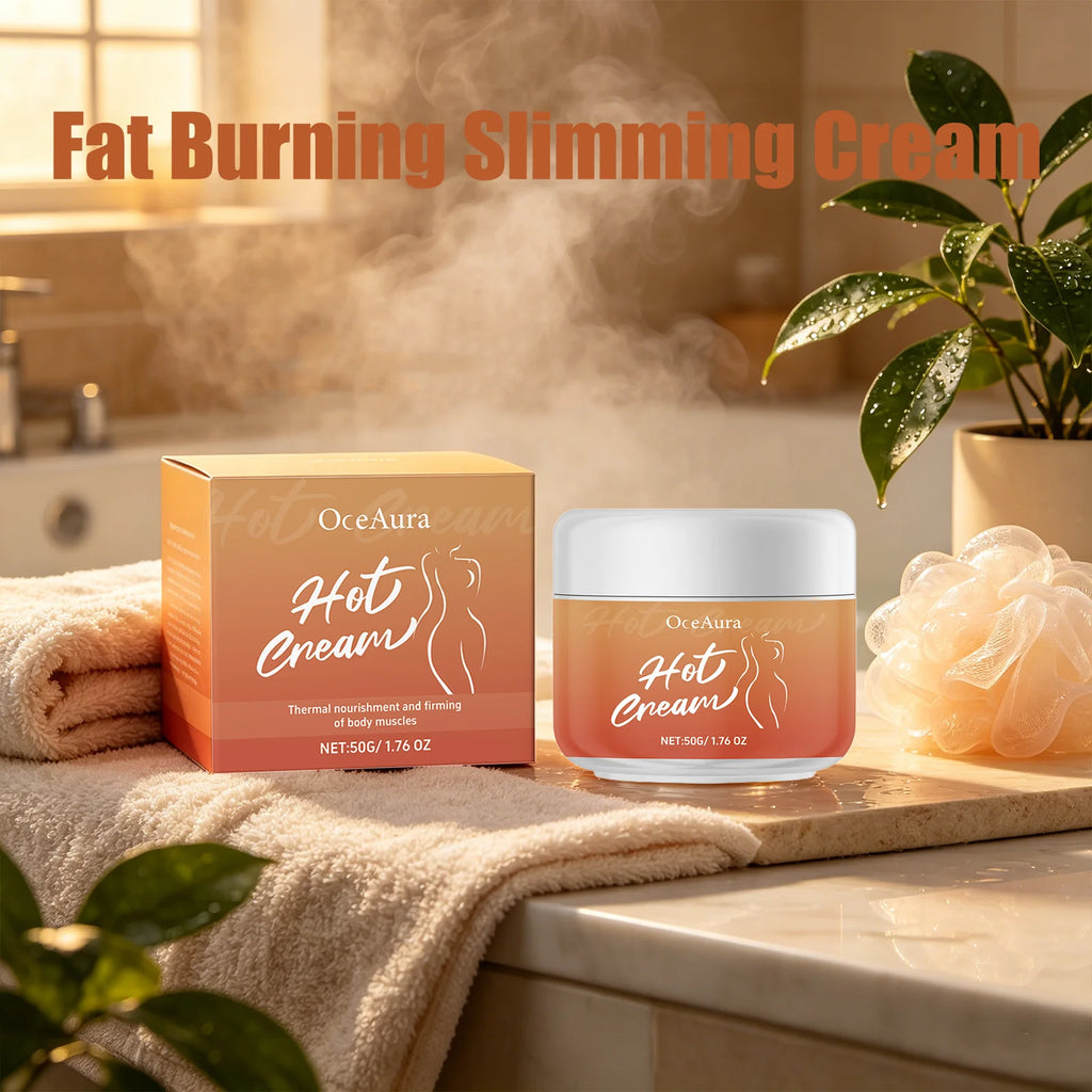 Belly Fat Burning Slimming Cream Improve Skin Elasticity Reduce Fat Accumulation Slim Waist Thin Arms Thighs Firming Body Cream Qme