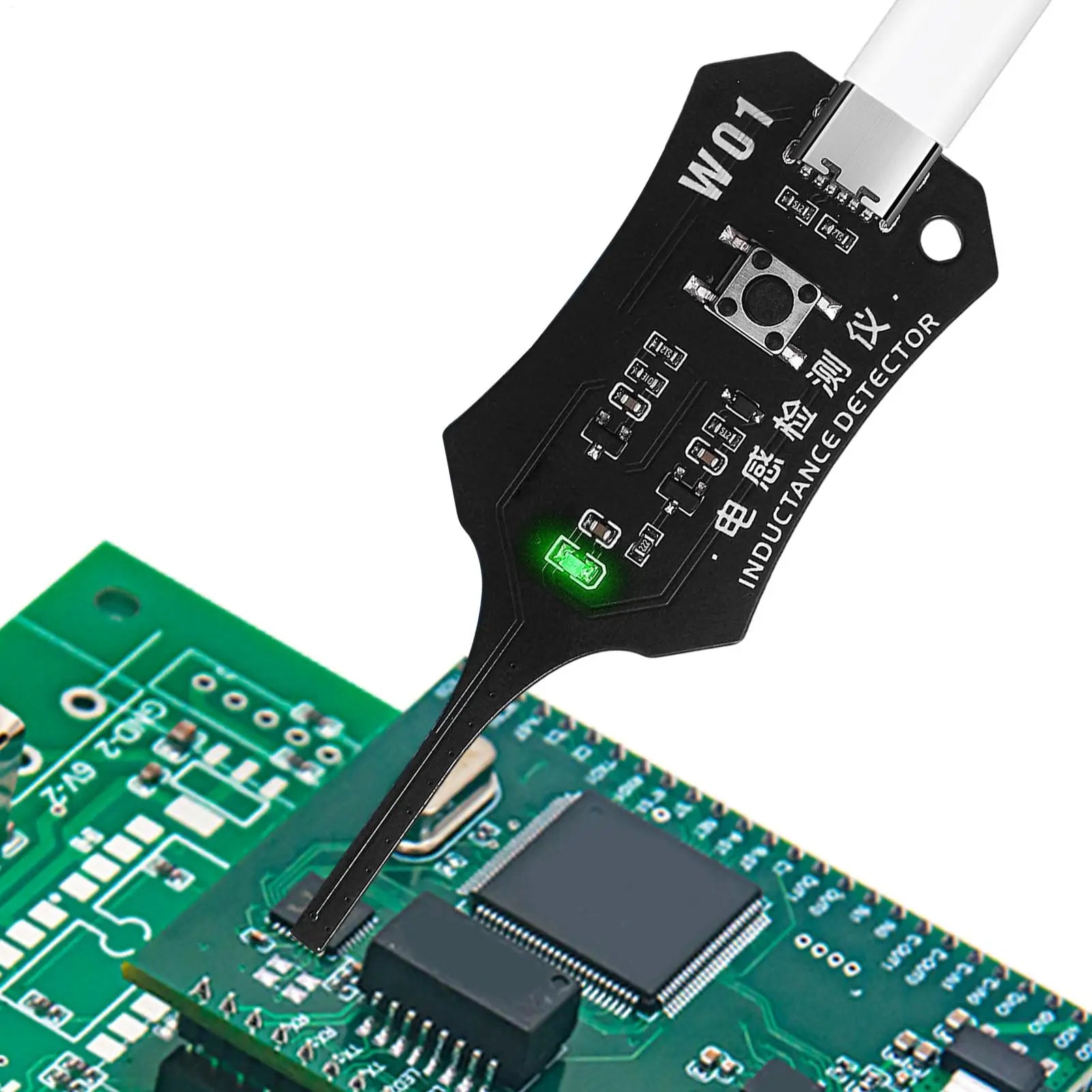 Motherboard Component Coil Tester High Sensitivity Accurate Detector Electromagnetic Induction Quick Fault Check Tool for Car Qme