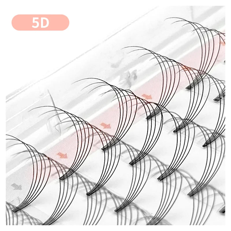 NATUHANA 3D 4D 5D 6D 8D 10D Short Stem False Lashes Premade Russian Qme