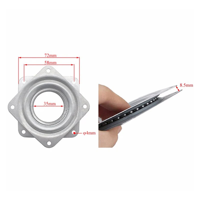 ^3'' Small Exhibition Turntable Bearing Swivel Plate Lazy Susan! Great For Mechanical Projects Hardware Fitting Qme