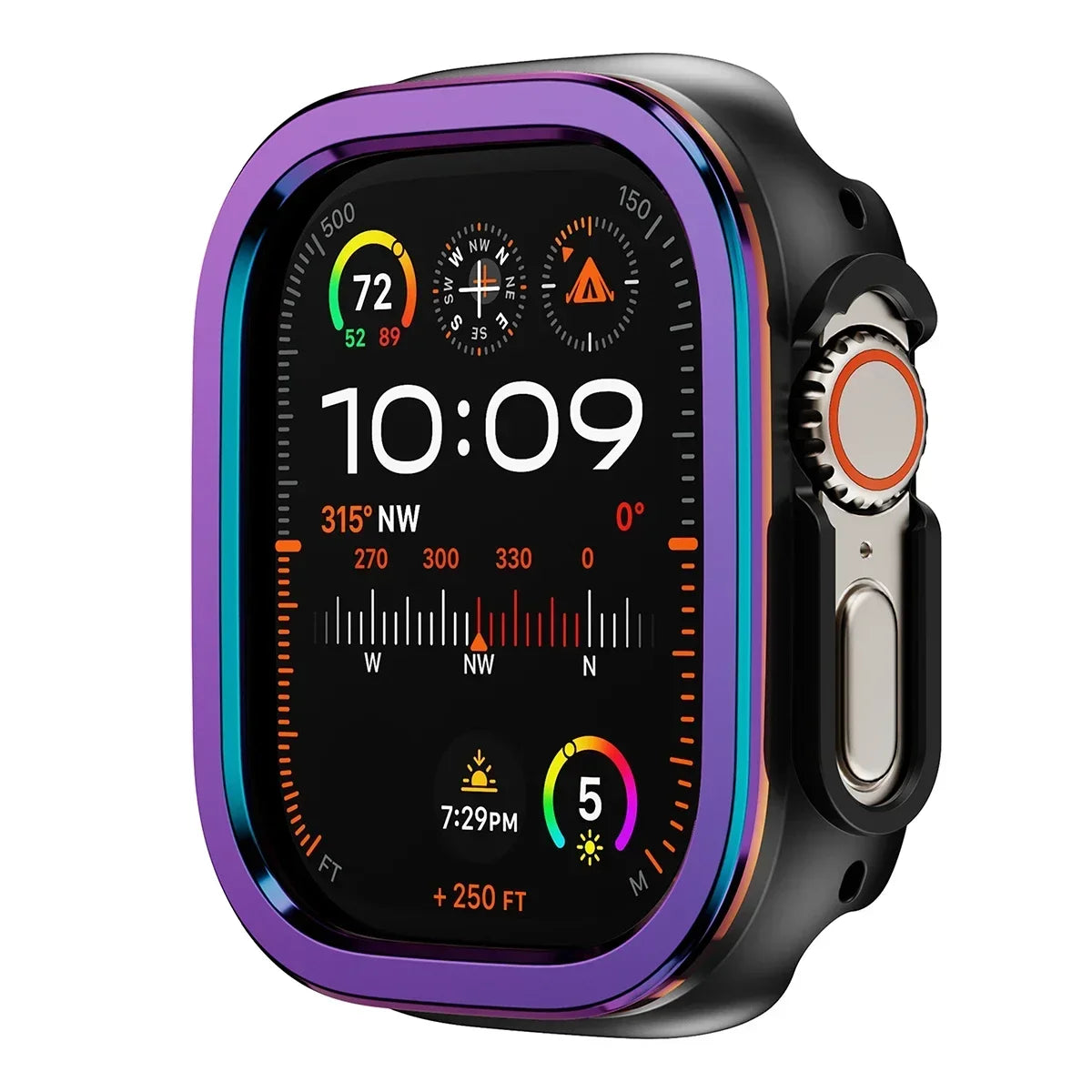 Aluminum Alloy metal +TPU Case For Apple Watch Ultra 49 45 41mm Bumper Frame Housing Protector for iWatch Series SE 9 8 Ultra 7 Qme Seven 45mm Series 9 8 7