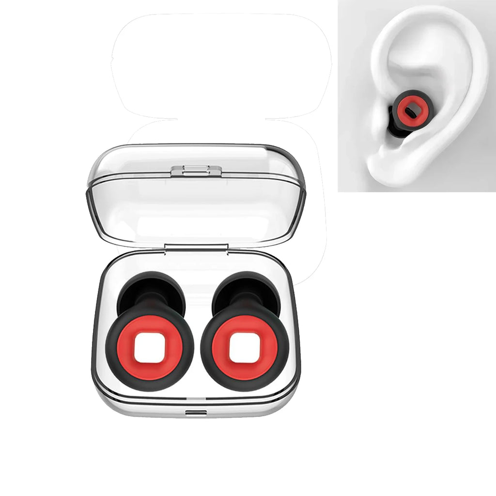 Ear Plugs Sleeping 25dB Noise Reduction Reusable Soft Silicone Qme