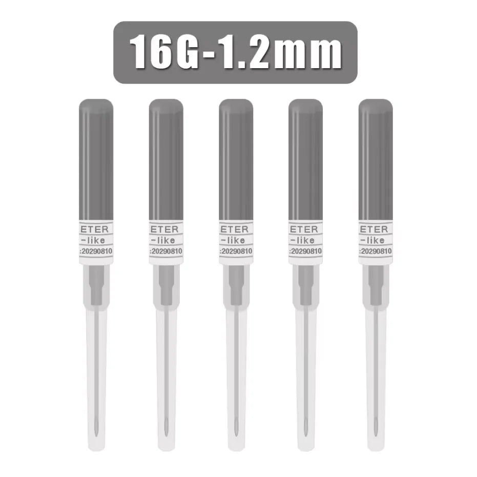 50/5PCS Disposable Piercing Needles Sterilized Body Surgical Steel Piercing Needles For Ear Nose Navel Nipple Piercing Tools Qme 16G 10PCS