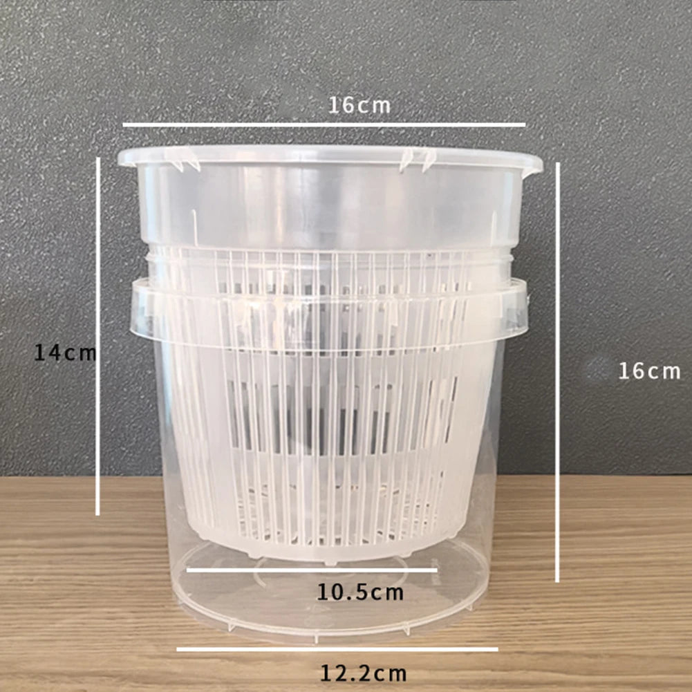 1pcs 11/14/16CM Plastic Flower Pot Self-Watering Phalaenopsis Orchid Pots For Easy Plant Care And Maintenance Garden Tools Qme A 11CM
